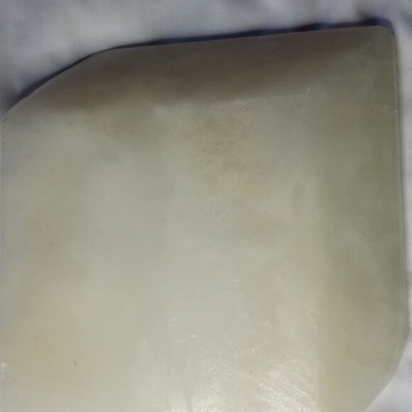 Natural White Marble Stone Hand Carved Craft Ashtray Cigarettes Cigar NEW 990g - Picture 3 of 4